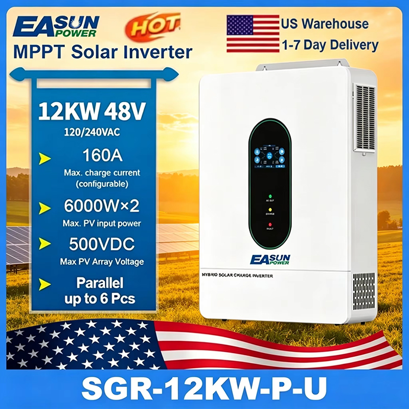 Grid Tie Inverter Limiter 2000W - EASUN POWER 120V/110V 12KW 하이브리드 태양광