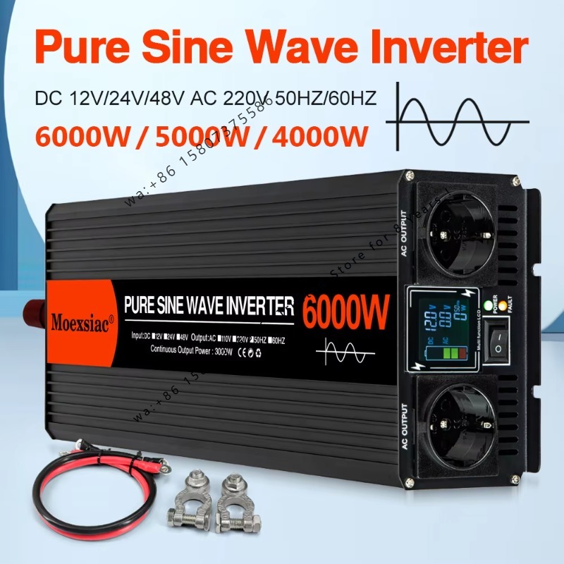 Pure Sine Wave Inverter 5000W 48V 220V - 모엑시악 순수 정현파 태양광 인버터 4000W