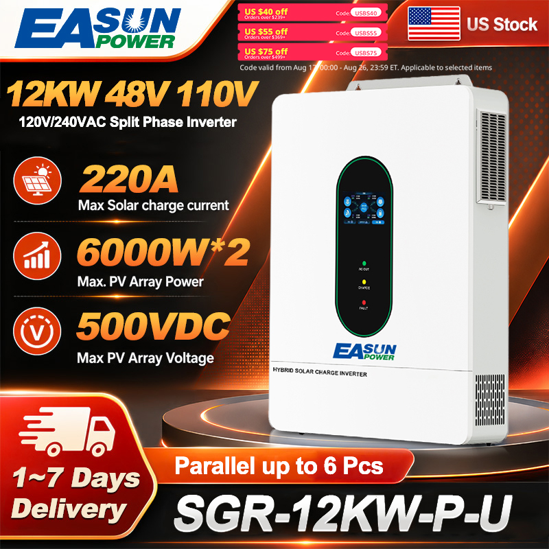 Grid Tie Inverter Limiter 2000W - EASUN POWER 12KW 분리형 단상 계통연계형