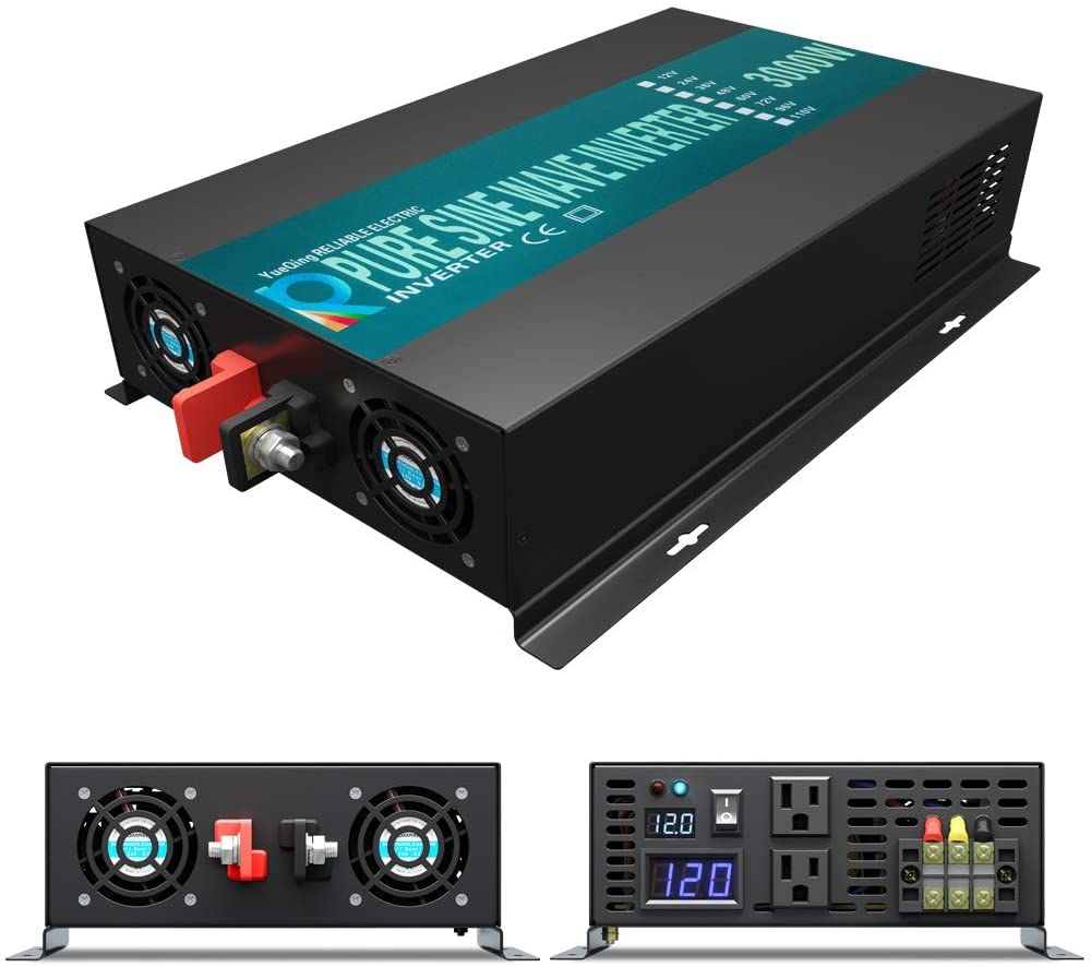 순수 사인파 인버터 3000W 태양광 패널 발전기 전압 - Inverter Pure Sine Wave 60Hz 120V 3000W 리뷰 및 가격