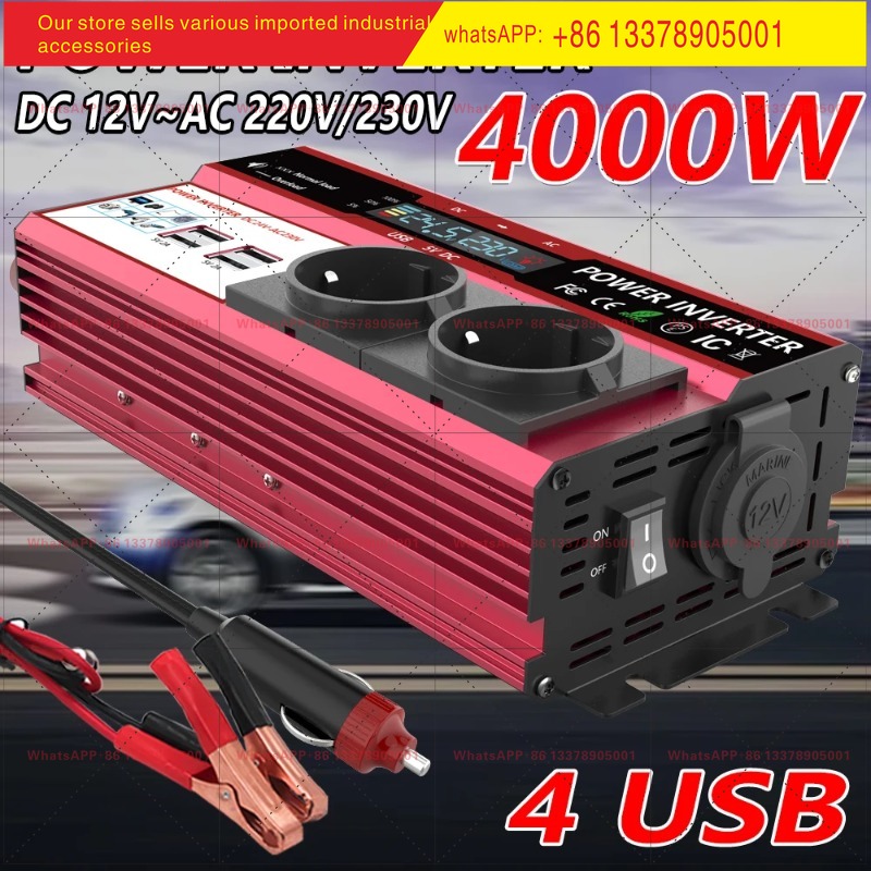 12V에서 220V로 변환하는 4000W 피크 출력 인 - Power Inverter 12V 220V 4000W Continuous 리뷰 및 가격